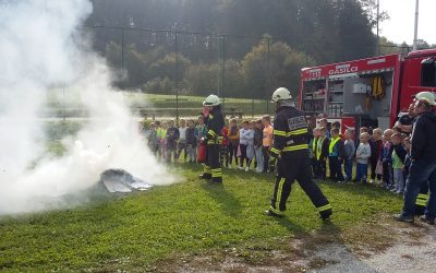 Predstavitev gasilcev na PŠ Donačka Gora