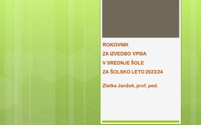 ROKOVNIK ZA IZVEDBO VPISA 2023/24